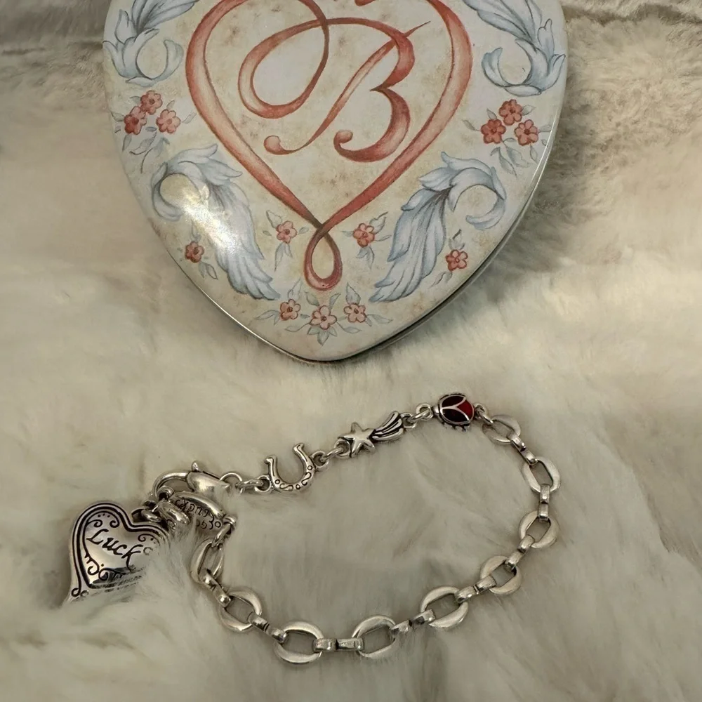 BRIGHTON Lucky Clover Bracelet Ladybug Horse Shoe Shooting Star Good Luck New - Picture 4 of 17